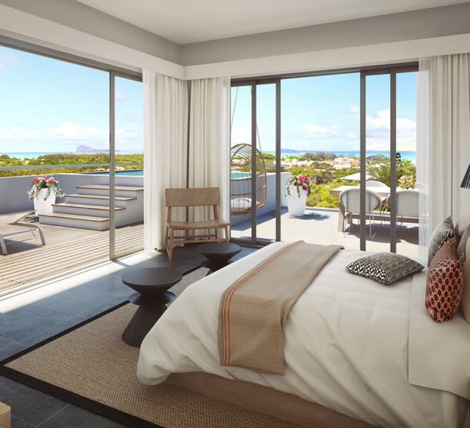 villa luxe grand gaube ile maurice chambre