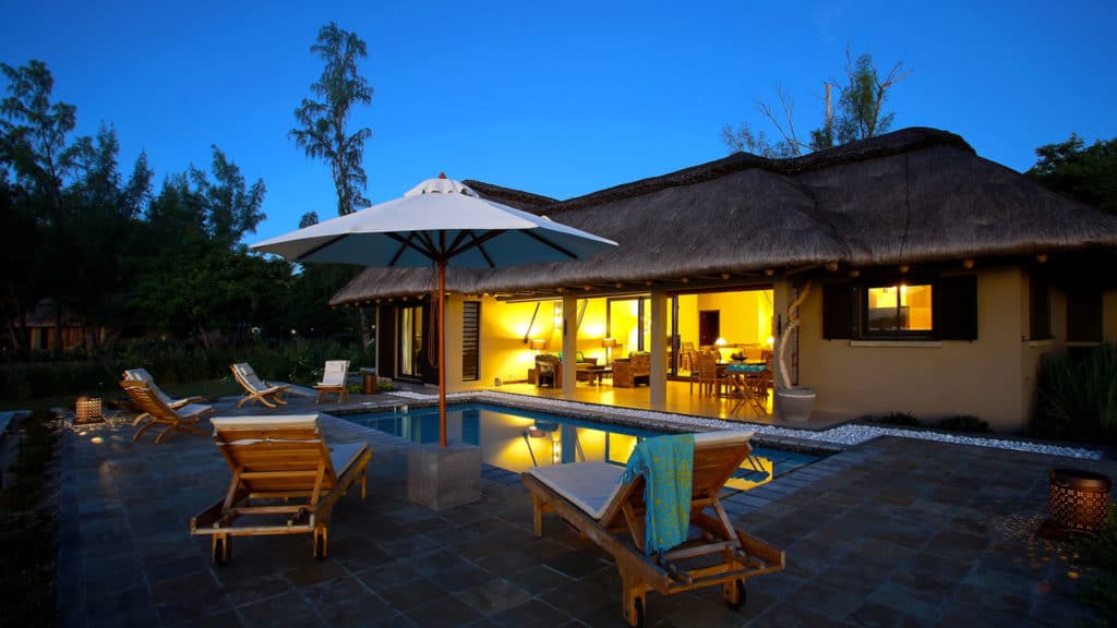 Terrace et piscine bien immobilier ile maurice