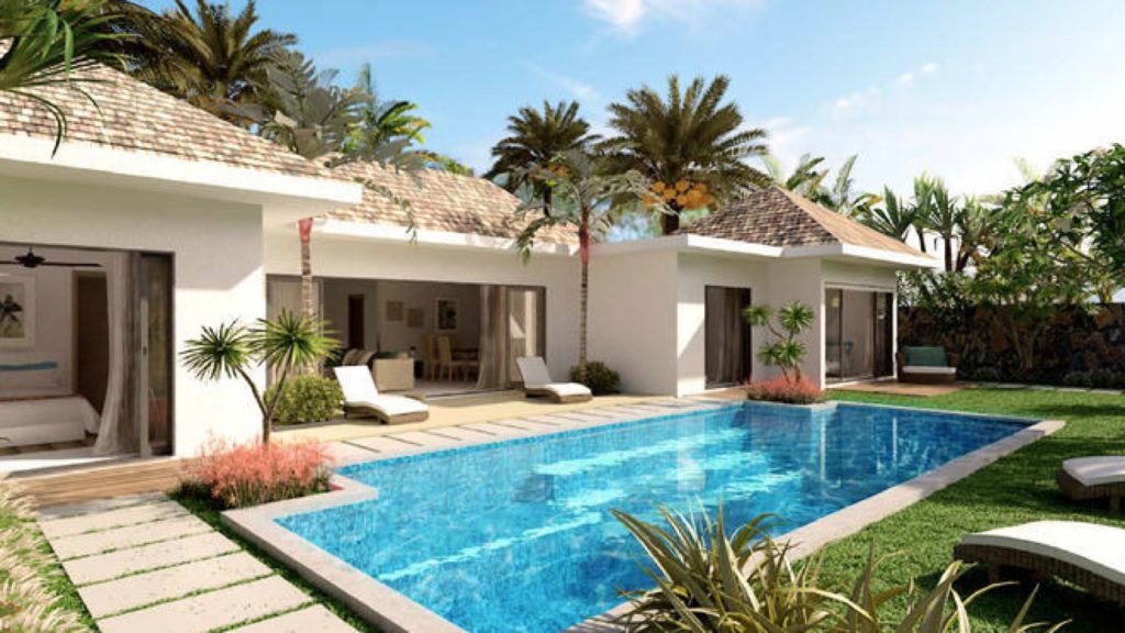 Bien immobilier avec piscine et jardin lle Maurice