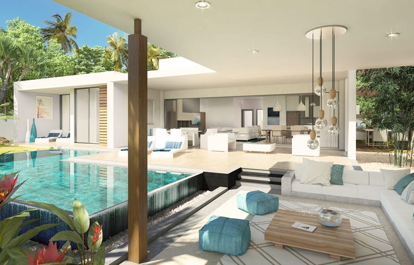 villa golf river view azuri rive droit immobilier ile Maurice