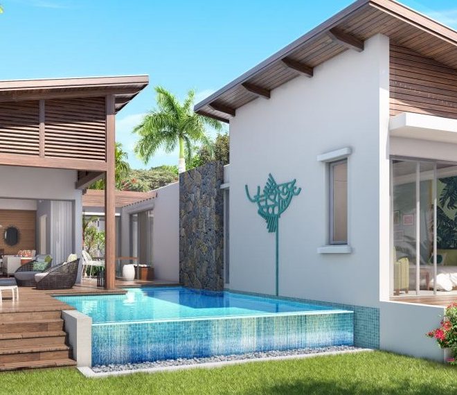 Villa terrasse Anbalaba baie du cap immobilier ile maurice