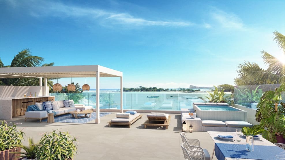 terasse Casa Alegria - Achat penthouse ile maurice